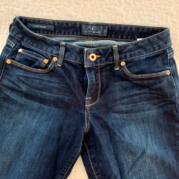 Lucky Brand Lolita Mid Rise Skinny Jeans - Sz 27 - Picture 8 of 13